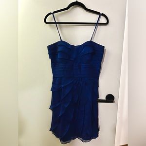 Adrianna Papell Strapless Royal Blue Dress Size 10